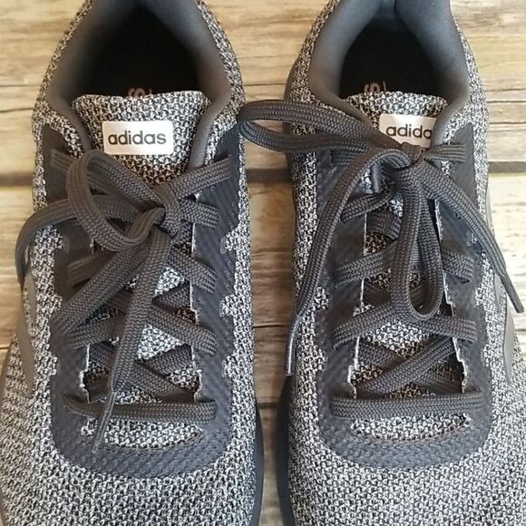 Adidas Men's Gray Knit Cloudfoam Sneakers Sz 7 - Picture 4 of 10